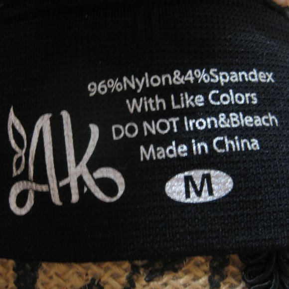 NWOT AK black strappy padded sports bra bralette M - Picture 6 of 6